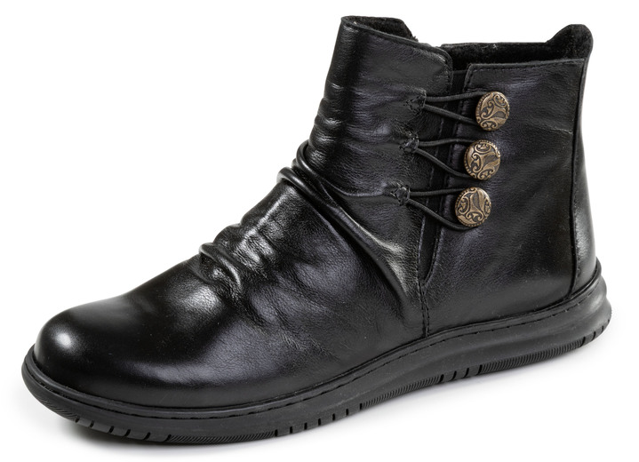 Stiefel & Stiefeletten - Gemini, modische Damen-Boots, Winterschuhe, Weite G, mite herausnehmbarem Fussbett, in Größe 036 bis 042, in Farbe SCHWARZ Ansicht 1
