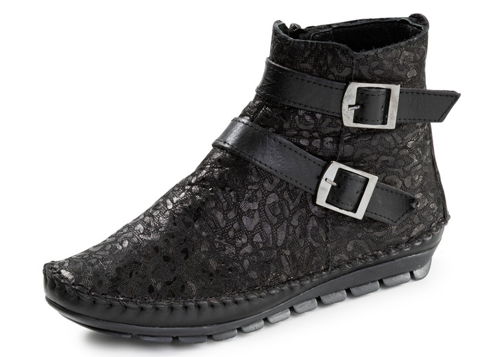 Stiefel & Stiefeletten - Gemini, trendige Damen-Boots, Weite G, mit herausnehmbarem Fussbett, in Größe 036 bis 042, in Farbe SCHWARZ Ansicht 1