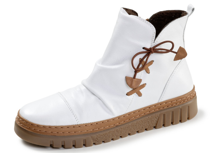 Stiefel & Stiefeletten - Gemini, modische Damen-Boots, Weite G, Winterschuhe,  mit herausnehmbarem Fussbett, in Größe 036 bis 042, in Farbe WEISS Ansicht 1