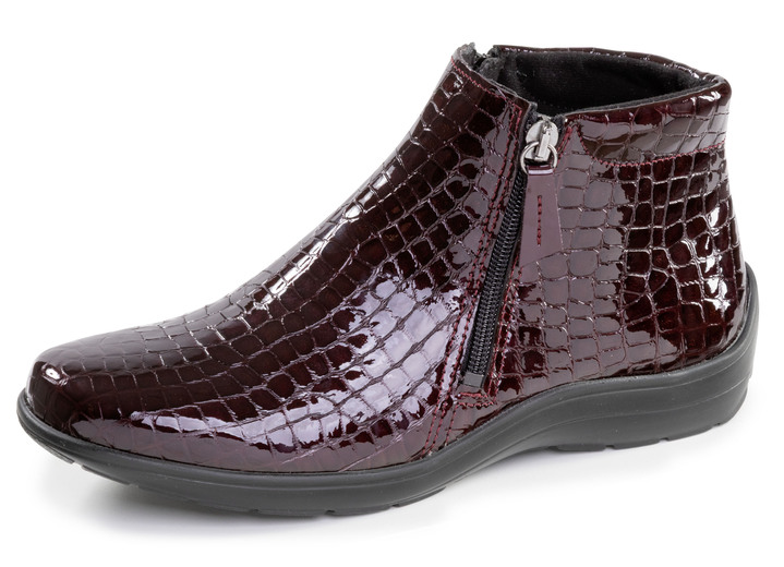 Stiefel & Stiefeletten - ELENA EDEN, komfortable Damen-Stiefeletten, Weite H, mit herausnehmbarem Fussbett, in Größe 035 bis 042, in Farbe BURGUND Ansicht 1