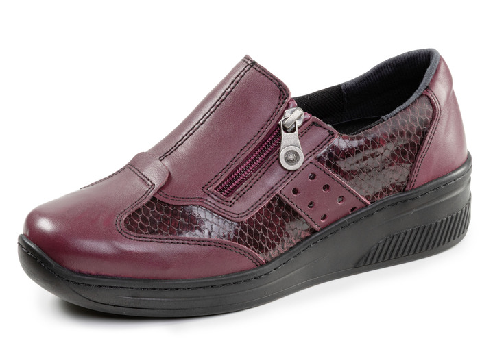 Slipper & Schnürschuhe - ELENA EDEN, bequeme Damen-Slipper, Weite H, mit herausnehmbarem Fussbett, in Größe 036 bis 042, in Farbe BURGUND Ansicht 1
