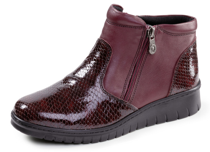 Stiefel & Stiefeletten - ELENA EDEN, komfortable Damen-Boots, Weite H, mit herausnehmbarem Fussbett, in Größe 036 bis 042, in Farbe BURGUND Ansicht 1