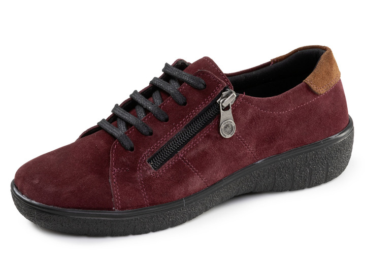 Slipper & Schnürschuhe - ELENA EDEN, bequeme Damen-Schnürschuhe, Weite G, mit herausnehmbarem Fussbett, in Größe 036 bis 042, in Farbe BORDEAUX Ansicht 1