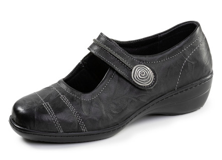 ELENA EDEN, bequeme Damen-Spangenschuhe, Weite H, mit herausnehmbarem Fussbett