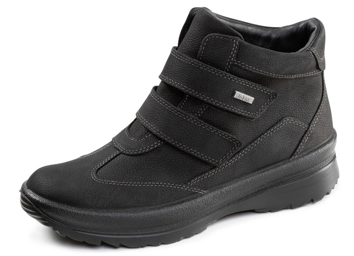 Stiefel & Stiefeletten - Gefütterte Damen-Boots, Winterschuhe, Weite H, mit Plüsch, in Größe 036 bis 042, in Farbe SCHWARZ Ansicht 1