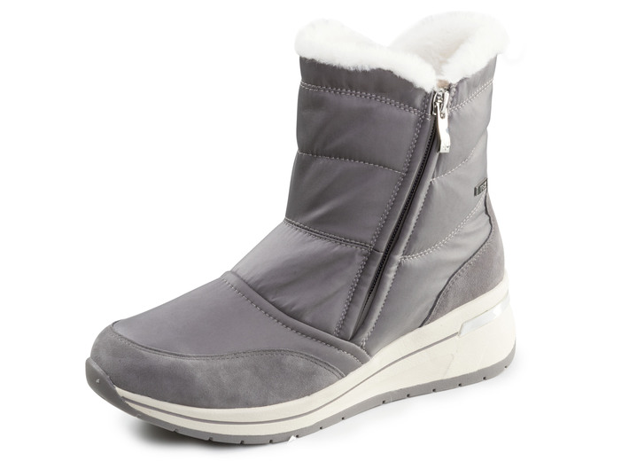 Stiefel & Stiefeletten - ELENA EDEN, gefütterte Damen-Boots, Winterschuhe, Weite H, mit herausnehmbarem Fussbett, in Größe 036 bis 042, in Farbe GRAU Ansicht 1