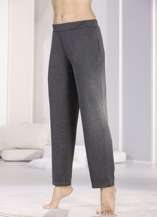 Pyjamas & Shortys - Zweierpack Schlaf- und Freizeithosen, in Größe 036 bis 058, in Farbe 1X BEIGE, 1X GRAU MELIERT Ansicht 1