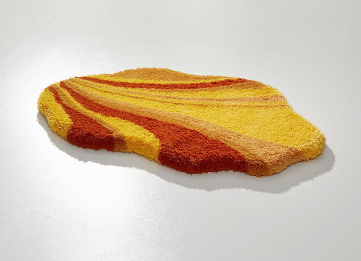 Badgarnituren - Tolle Badgarnitur in barfussweicher Qualität, in Größe 100 (Vorleger halbrund, 50/ 80 cm) bis 112 (WC-Deckelbezug, 47/ 50 cm), in Farbe TERRA Ansicht 1