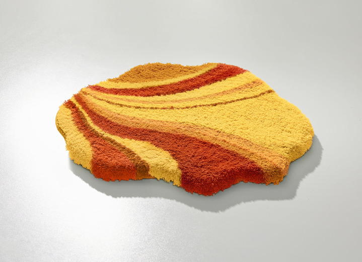 Badgarnituren - Tolle Badgarnitur in barfussweicher Qualität, in Größe 100 (Vorleger halbrund, 50/ 80 cm) bis 112 (WC-Deckelbezug, 47/ 50 cm), in Farbe TERRA Ansicht 1