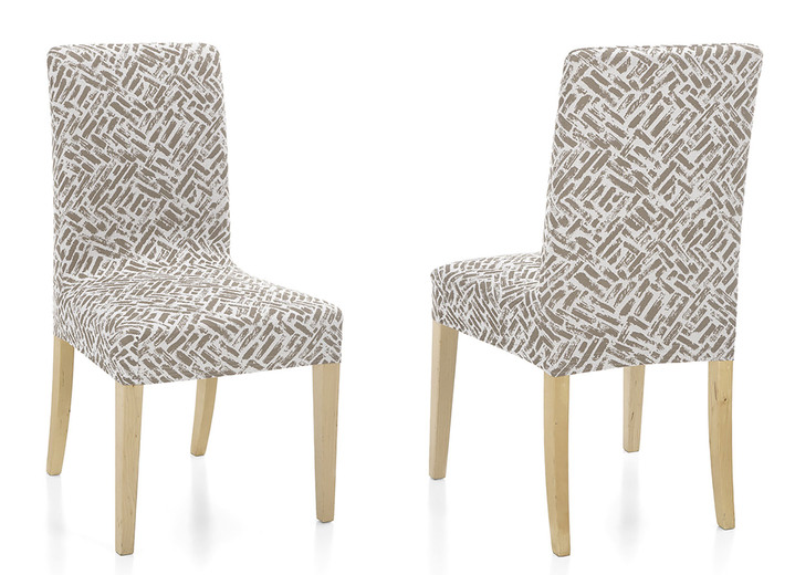 Sessel- & Sofaüberwürfe - Angenehme Stretchbezüge, in Größe 101 (Sesselbezug) bis 113 (Ohrensessel-Bezug), in Farbe CREME Ansicht 1