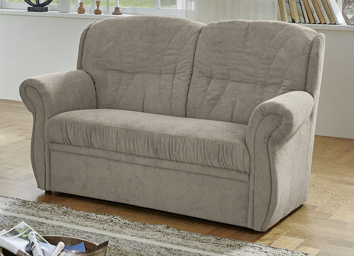 Polstergruppen - Klassische Polstermöbel mit hochwertigem Bezug, in Farbe TAUPE, in Ausführung Zweisitzer Ansicht 1