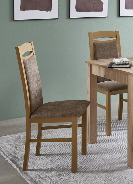 Stühle & Sitzbänke - Zeitlose Esszimmermöbel, in Farbe EICHE ARTISAN-BRAUN, in Ausführung Stühle, 2er-Set Ansicht 1
