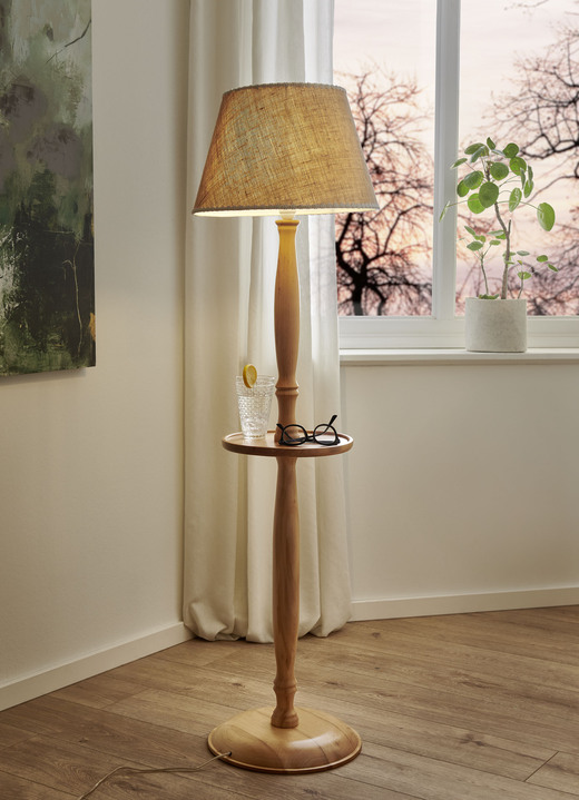 Stehlampe - Leuchten im klassischen Stil, in Farbe NATUR Ansicht 1