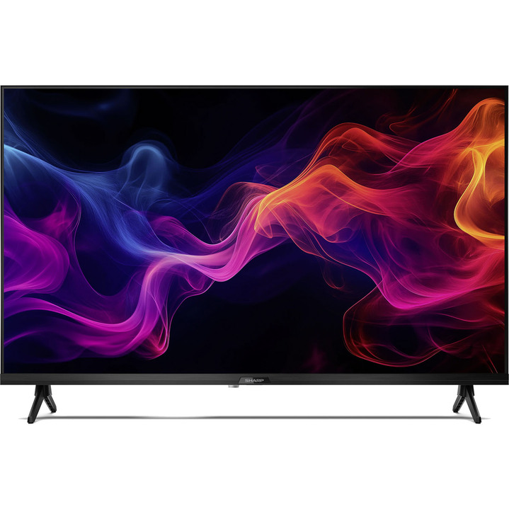 Fernseher - „Sharp“ HD-Ready-LED-Google-TV mit WLAN, in Farbe SCHWARZ Ansicht 1
