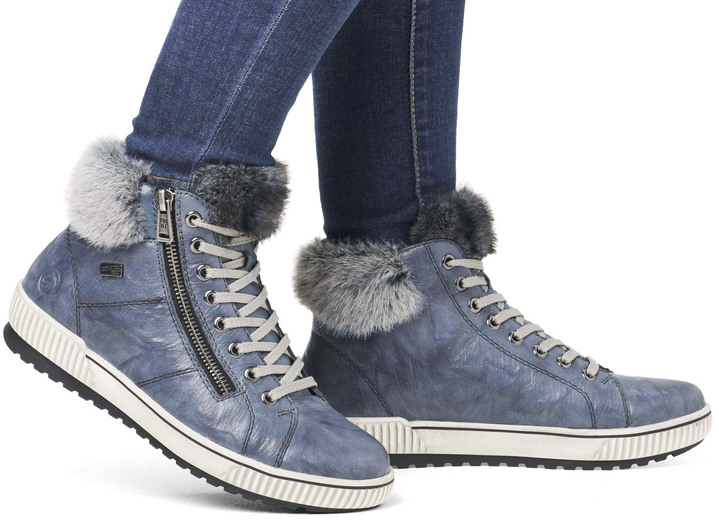Stiefel & Stiefeletten - Remonte, gefütterte Damen-Boots, Winterschuhe, Weite G, mit herausnehmbarem Fussbett, in Größe 036 bis 042, in Farbe JEANS Ansicht 1