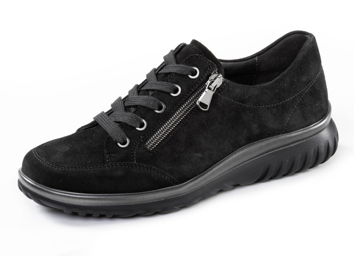 Slipper & Schnürschuhe - ELENA EDEN, bequeme Damen-Schnürschuhe, Weite H, mit herausnehmbarem Fussbett, in Größe 3 1/2 bis 8, in Farbe SCHWARZ Ansicht 1