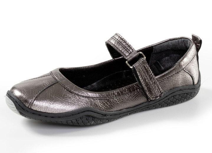 Slipper & Schnürschuhe - Gemini, klassische Damen-Slipper, Weite G, mit herausnehmbarem Fussbett, in Größe 036 bis 042, in Farbe ANTIKBRONZE Ansicht 1