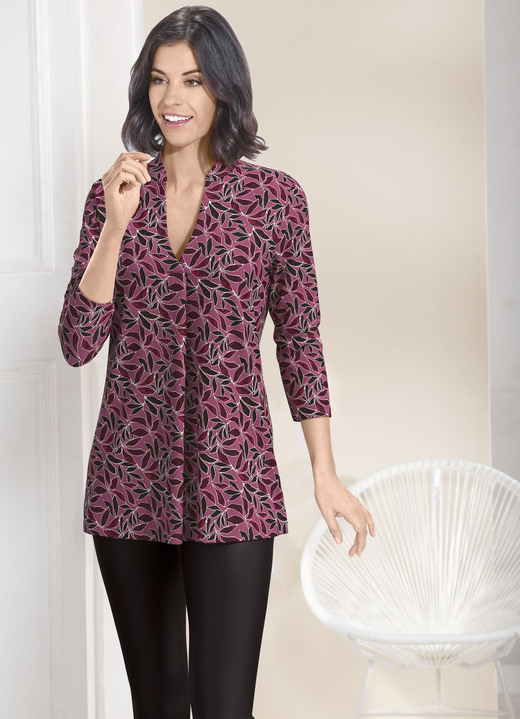 Blusen & Tuniken - Shirt-Tunika mit farbbrillantem Druck Blusen & Tuniken - Shirt-Tunika mit farbbrillantem Druck, in Größe 036 bis 052, in Farbe ALTROSÉ-SCHWARZ-FUCHSIA-BUNT