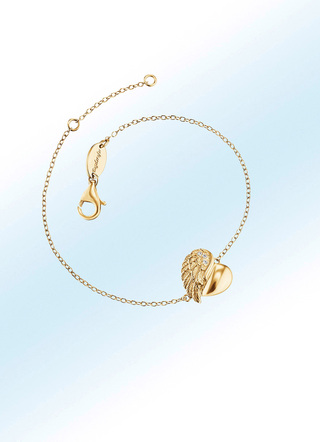 Armband «Herzflügel» gold plattiert