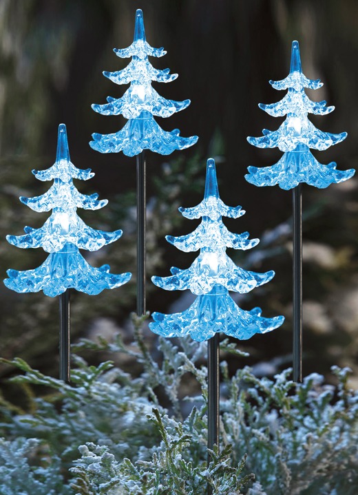 - Solarstecker«Tannenbaum», 4er-Set, in Farbe KLAR