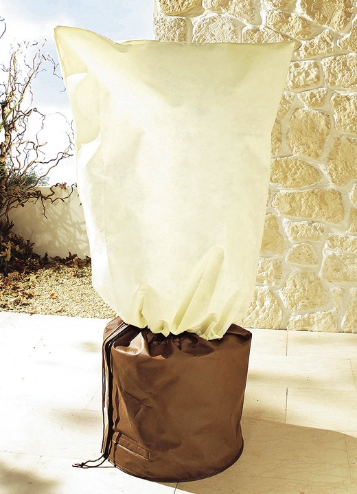 Winterlicher Garten - Kübelpflanzen-Sack «Spezial», in Farbe BEIGE