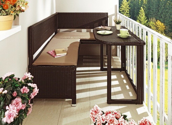Gartenmöbel - Balkonmöbel-Serie , in Farbe BRAUN, in Ausführung Klapptisch