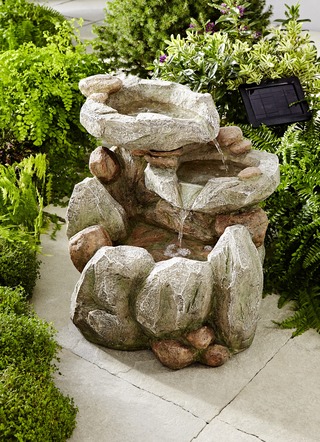 Solar-Brunnen Felsen