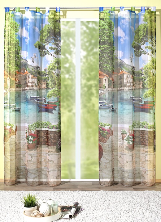 - Übergardine «Toskana» in verschiedenen Ausführungen, in Größe 365 (H145xB120 cm) bis 572 (H245xB120 cm), in Farbe , in Ausführung mit Schlaufen