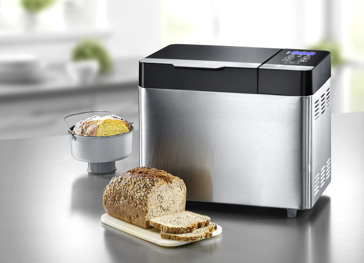 Küchengeräte - Brotbackautomat mit hochwertiger Antihaftbeschichtung, in Farbe EDELSTAHL
