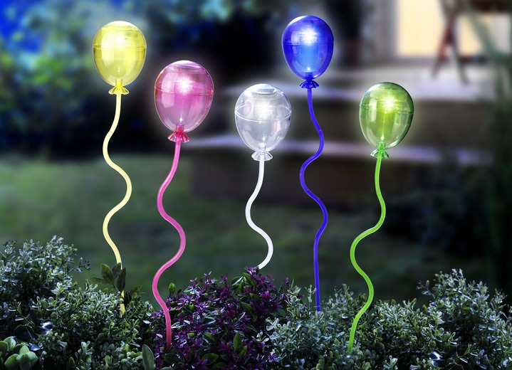Leuchtende Dekoration - Solarleuchten «Luftballons» in verschiedenen Ausführungen, in Farbe