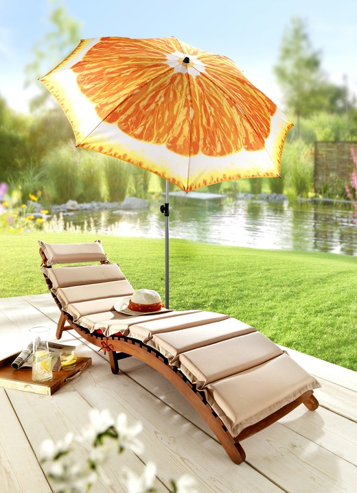 Sicht- & Sonnenschutz - Doppler Sonnenschirm, höhenverstellbar, in Farbe ORANGE, in Ausführung Sonnenschirm „Orange“ Ansicht 1