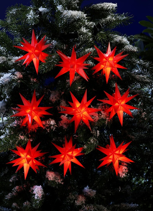 - LED-Sternenkette, in Farbe ROT Ansicht 1