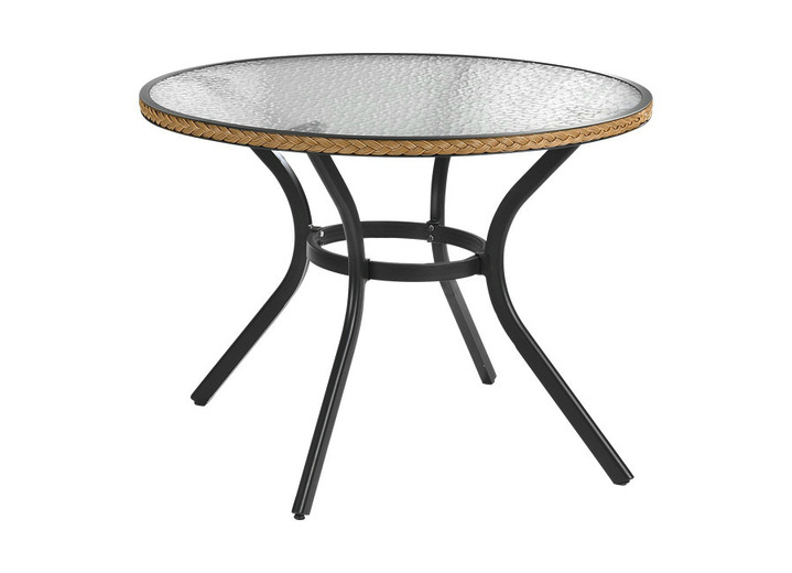 Garten - Tisch «Ravenna» in verschiedenen Ausführungen, in Farbe NATUR, in Ausführung Tisch, rund Ansicht 1