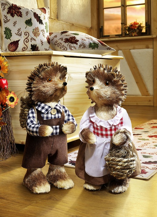 - Igel in verschiedenen Ausführungen, in Farbe BRAUN, in Ausführung Igel-Mädchen