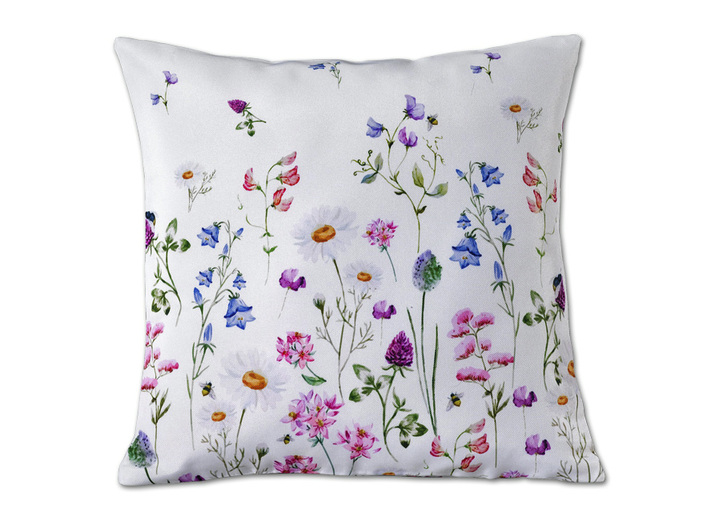 Tischdecken - Tisch- und Raumdekoration mit Wiesenblumen-Dessin, in Größe 110 (Läufer, 40x 90 cm) bis 404 (Kissenbezug, 40x 40 cm), in Farbe  Ansicht 1