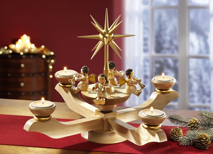 - «GLÄSSER» Adventsleuchter in verschiedenen Ausführungen, in Farbe NATUR, in Ausführung Adventsleuchter, klein