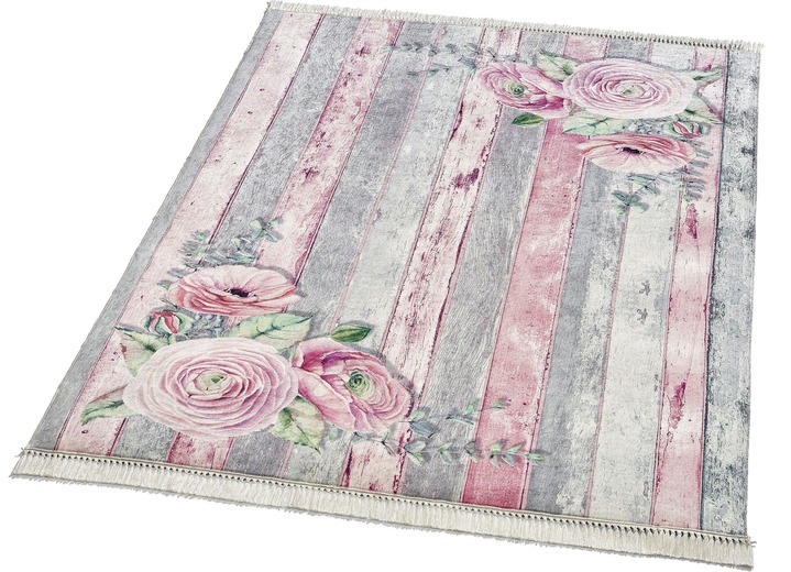 Teppiche - Brücken und Teppiche in verschiedenen Ausführungen, in Größe 102 (Brücke, 60x115 cm) bis 165 (Brücke, 120x180 cm), in Farbe ROSÉ Ansicht 1