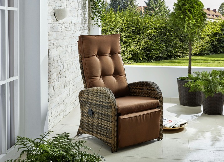 Gartenmöbel - Komfort-Sessel, in Farbe BRAUN Ansicht 1