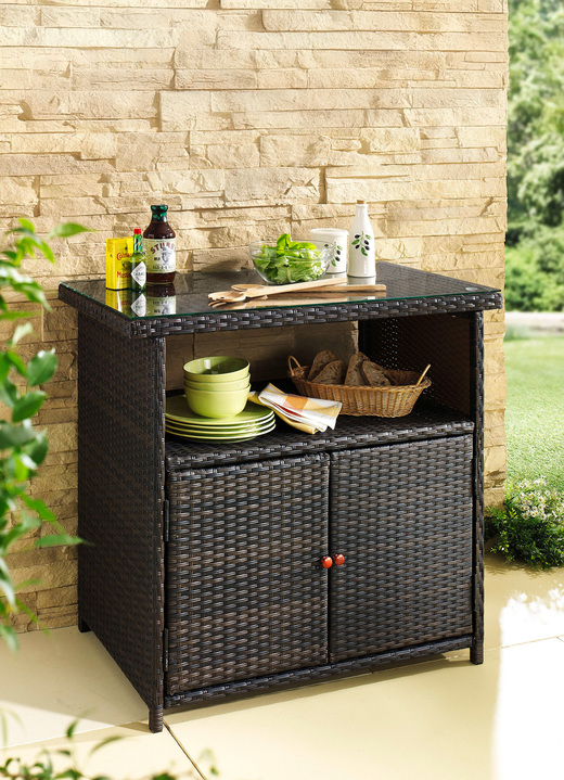 Garten - Praktisches Sideboard für Garten oder Terrasse, in Farbe BRAUN Ansicht 1