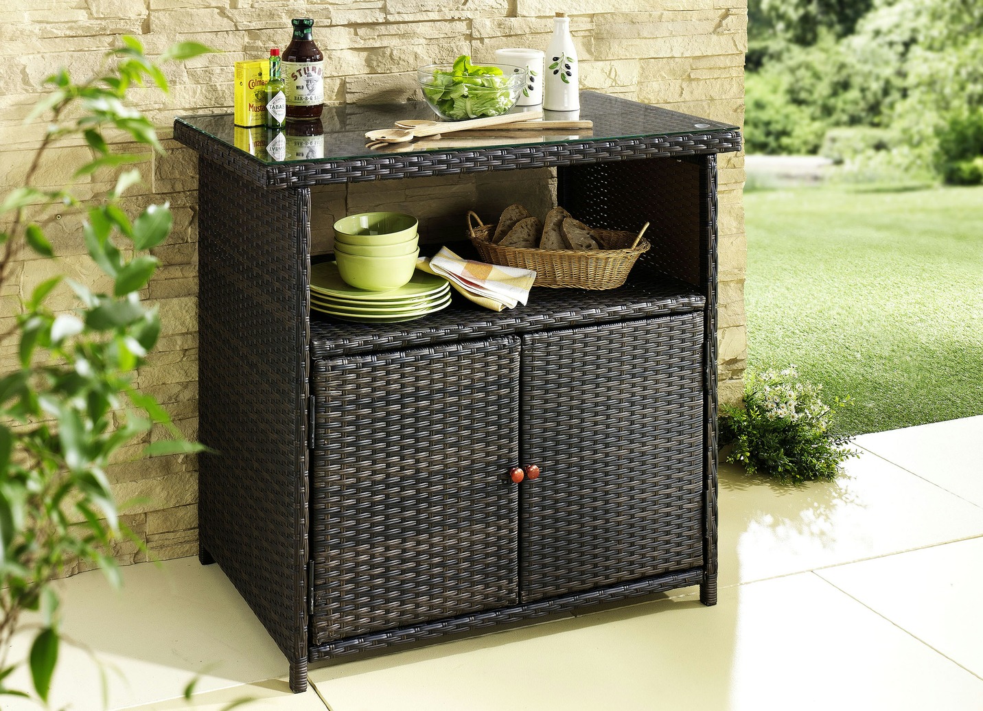 Praktisches Sideboard für Garten oder Terrasse Garten BADER