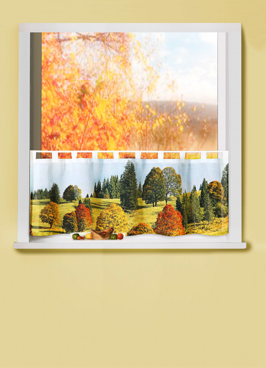 - Kurzstore «Herbsthügel», in Größe 784 (H45xB 90 cm) bis 859 (H60xB140 cm), in Farbe BUNT Ansicht 1