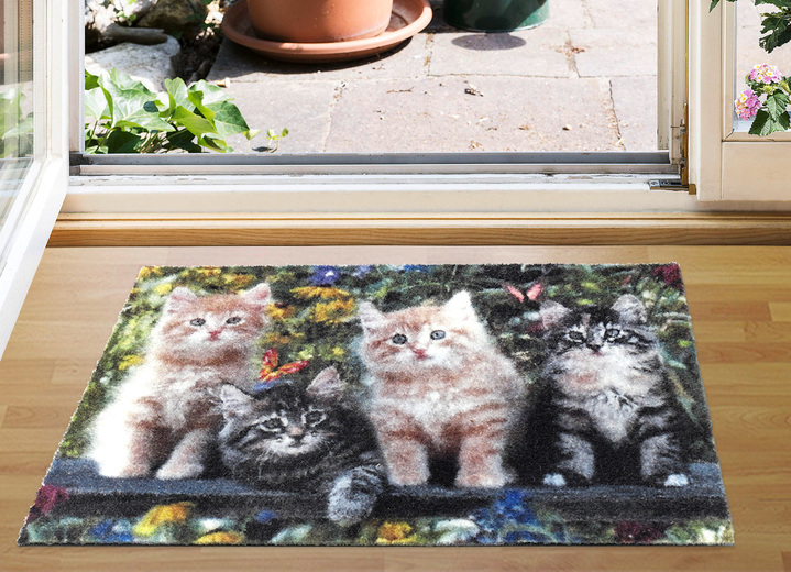Fussmatten - Fussmatte Katzenfreunde, in Farbe BUNT Ansicht 1