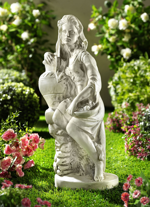 Gartendekoration - Bruch- und wetterfeste Figur Frutina, in Farbe WEISS