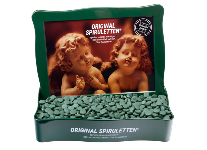 - Spirulina Presslinge, in Farbe  Ansicht 1