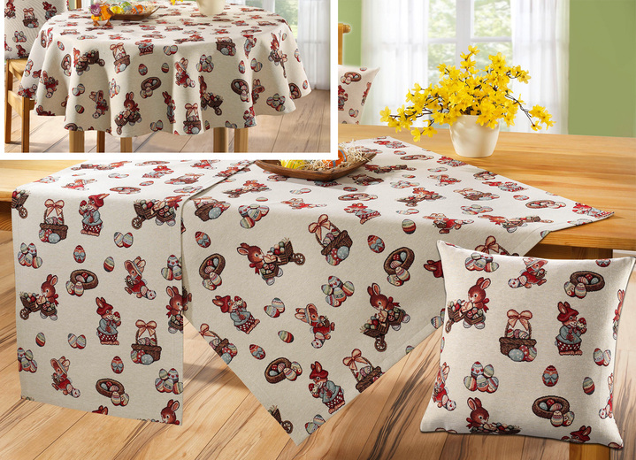 Dekokissen & Hüllen - Hervorragende Accessoires aus Gobelin, in Größe 101 (Läufer, 40x100 cm) bis 250 (Tischdecke rund, ø 150 cm), in Farbe BUNT