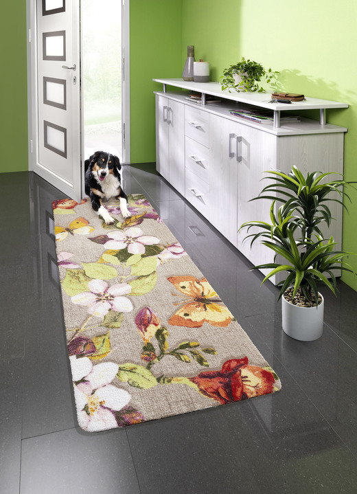 - Fussmatte mit rutschhemmender Latex-Rückseite , in Größe 100 (40x 60 cm) bis 107 (60x170 cm), in Farbe BUNT Ansicht 1