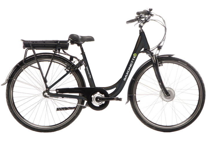 Akku-Zweiräder - Elektro-Fahrrad mit Alu-Rahmen, in Farbe SCHWARZ Ansicht 1