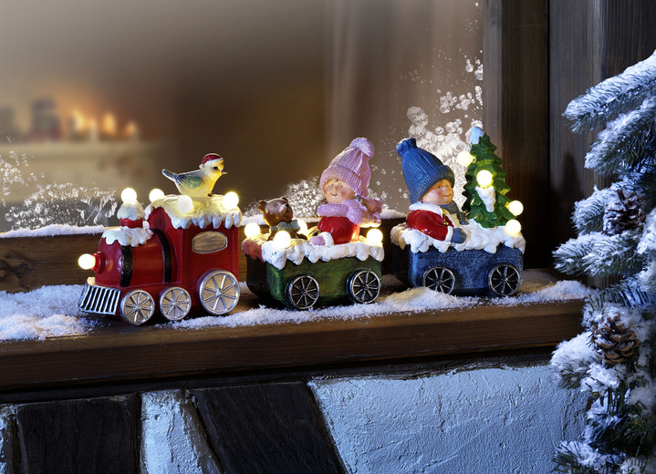 Weihnachten - Batteriebetriebener LED-Weihnachts-Zug, in Farbe BUNT