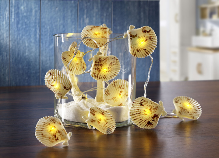 - Lichterkette «Muscheln», in Farbe BEIGE-BRAUN