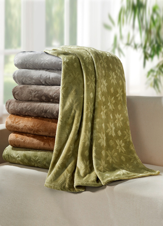Decken - Superweiche Schlafdecke aus Fleece, in Farbe GRÜN